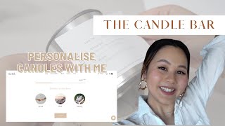 THE CANDLE BAR  How it works  make a personalised candle with me [upl. by Janiuszck]