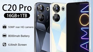 C20 Pro Smartphone Android 13 Qualcomm8 Gen 2 68“ Screen Smart Phone 16G1TB 8000mAh 50108MP 4G5 [upl. by Sydelle282]