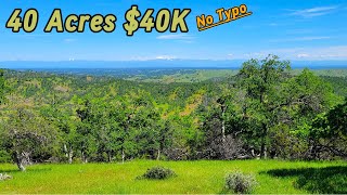 Acreage For Sale In California  Affordable Cheap Land RecreateGetaway 40 Acres 40K [upl. by Kaehpos]