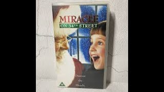 Original VHS Opening and Closing to Miracle on 34th Street UK VHS Tape [upl. by Magas30]