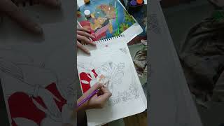 art artclass drawing skitching painting postercolour shorts youtubeshorts [upl. by Moise]