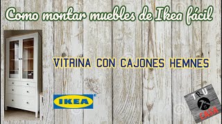 🗃 Cómo montar muebles de Ikea fácil Vitrina con cajones HEMNES [upl. by Lebaron]