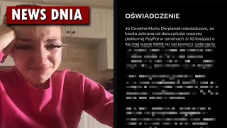 Derpieński wydała oświadczenie po kontrowersyjnej zbiórce na jedzenie dla psa [upl. by Inanak]