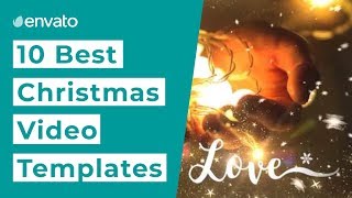 10 Best Christmas Video Templates [upl. by Orozco]