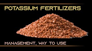 INFORMATION 20  POTASSIUM FERTILIZERS MANAGEMENT amp WAY TO USE [upl. by Essirehc]