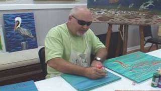 Artist Ricky Trione of the Bay Rivers Art Guild [upl. by Reilamag]