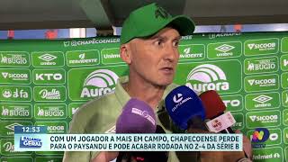 Chapecoense Perde para o Paysandu Mesmo com Um Jogador a Mais no Segundo Tempo [upl. by Judus]