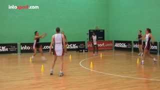 Netball Team Passing Drill In the Square [upl. by Baum]