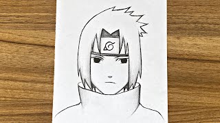 How To Draw Sasuke Uchiha step by step  Easy anime drawing  How to draw for beginners [upl. by Jobi]