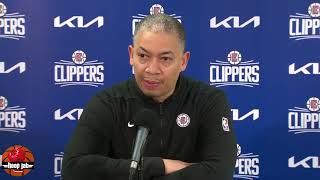 Ty Lue On James Harden Trying To Block Kawhis Shot amp The Clippers 116103 Win Over The Blazers [upl. by Eeliram52]