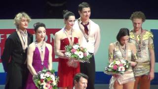 Worlds 2012 Nice Victory Ceremony  Ice Dance [upl. by Carolynn]