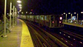 IRT R62 3 Train via the WPR Line passes West Farms Sq At Night [upl. by Us906]