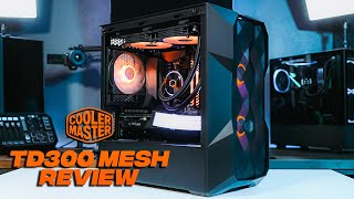 This case CANT BE This Cold Can it Cooler Master TD300 Mesh MATX PC Case Review [upl. by Arlin644]