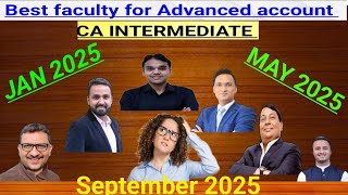 Best faculty for ca intermediate advanced accountinter accounts best faculty for may 2025Sept 2025 [upl. by Maje]