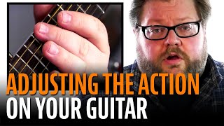 How to Adjust the Action on an Acoustic Guitar [upl. by Nnylecyoj]