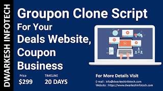 Groupon clone Script  Get Daily deals Website amp Coupon app for your Ecommerce clone scripts 2018 [upl. by Sabir219]