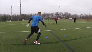 Excellent Goalkeeper Distribution Training [upl. by Almeeta]