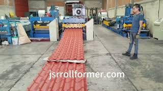 Lámina galvateja，Ternium Galvateja Plus  rolling machine for tile formationjsrrollformercom [upl. by Sileray651]