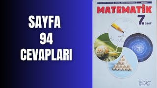 7SINIF MATEMATİK KİTABI SAYFA 94 CEVAPLARI [upl. by Gerk628]