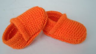 woolen baby socks knitting design in Hindibaby booties knitting tutorial shoes knitting design [upl. by Otrevlig]