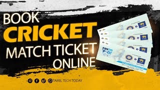 How To Book Cricket Match Tickets Online in Tamil [upl. by Patricia454]