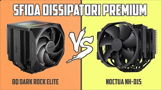 NOCTUA NHD15 VS BE QUIET DARK ROCK ELITE  SFIDA TRA DISSIPATORI PREMIUM [upl. by Aryk]