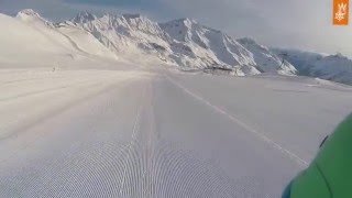 Pisten am Stubaier Gletscher 1 Eisjochferner und 1b Eisjochzunge [upl. by Zolly558]