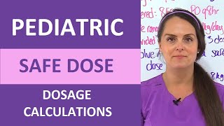 Pediatric Safe Dosage Calculation for Nursing School in 3 MINUTES EASY [upl. by Eneliak]