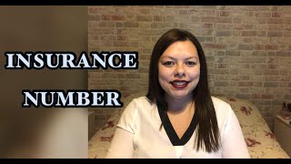 INSURANCE NUMBER  O que Ã© Como fazer [upl. by Ecyac]