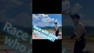 Race with the RC plane who is faster rcplane rcaircraft rc rcmodification rcengine [upl. by Annaujat]