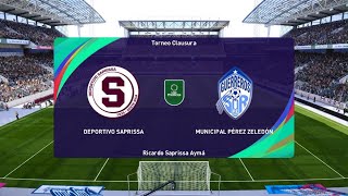 Modo carrera jugador liga Promerica Deportivo Saprissa vs Municipal Perez Zeledon [upl. by Dupaix]