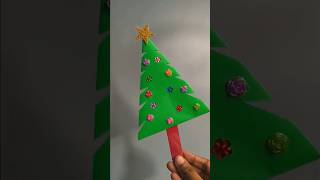 Easy Christmas Tree Craft New Creative Craft christmas trending tree youtubeshorts video art [upl. by Perrie476]