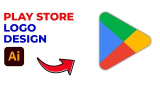 Play Store Logo Design in  Adobe Illustrator [upl. by Juliane]