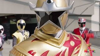 Super Ninja Steel  Gold Ranger vs Tynamon  E17 Happy to Be Me  Power Rangers Official [upl. by Els219]