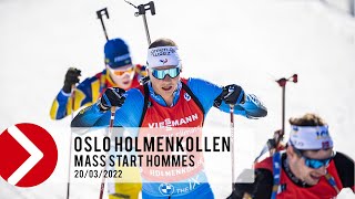 MASS START HOMMES  OSLO HOLMENKOLLEN 2022 [upl. by Garin]