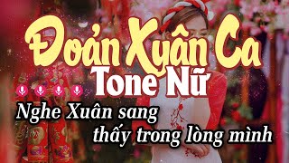 Karaoke Đoản Xuân Ca Tone Nữ  Nhạc Xuân 2025 [upl. by Mihsah610]