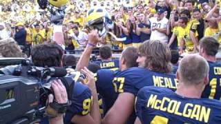 MVictorscom WMUMichigan Football postgame celebration [upl. by Namrehs]