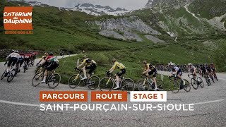 Dauphiné 2024  Route stage 1  Parcours de létape 1 [upl. by Shelah233]