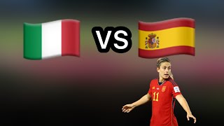 Italia vs España en directo  Amistosos internacionales femeninos [upl. by Ientruoc]