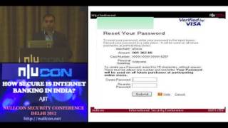 nullcon Delhi 2012 How secure is internet banking in India  By Ajit Hatti [upl. by Ricketts]