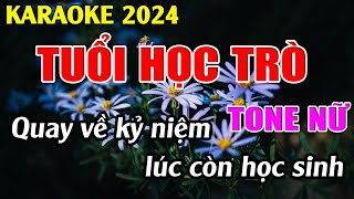 Tuổi Học Trò Karaoke Tone Nữ  Dm  Karaoke Tuyệt Phẩm  Beat Mới [upl. by Gardiner921]