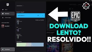 EPIC GAMES DOWNLOAD LENTO  RESOLVIDO 2024 [upl. by Ut]