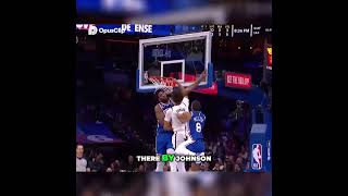 Epic Playoff Highlights Johnson’s Jam amp Deep 3Pointer nba basketball youtubeshorts fypageシ [upl. by Ahtiek]