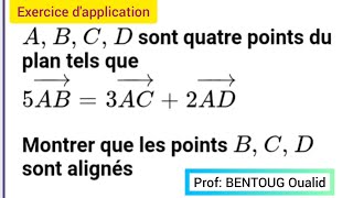 Exercice corrigé 3  Vecteurs et translation  chasles  3AC [upl. by Alilak]