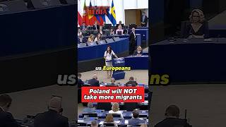 Polish lady SLAM DUNK at EU Migration Pact Debate  Poland is truly Europes LAST HOPE [upl. by Tillfourd]