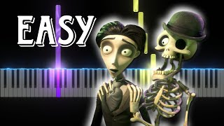 Corpse Bride  Victors Piano Solo Easy Piano Tutorial [upl. by Euphemia]