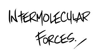 AQA ALevel Chemistry  Intermolecular Forces [upl. by Au]