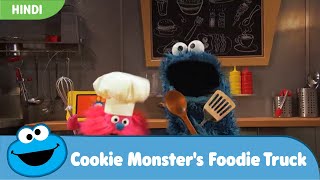 Cookie Monsters Foodie Truck  Making Pizza Pasta and Pumpkin Soup [upl. by Sillyrama]