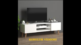 TV ÜNİTESİ KURULUM  MONTAJ VİDEOSU [upl. by Altis]