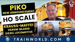 PIKO New Announcement  HO Scale KraussMaffei DampRGW ML4000 [upl. by Hoffman]